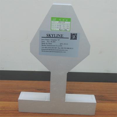 China Tolerancias +/-1mm Alu del tamaño ISO8124-4. Plantilla de forma de V de la aleación para la evaluación de la cabeza en venta