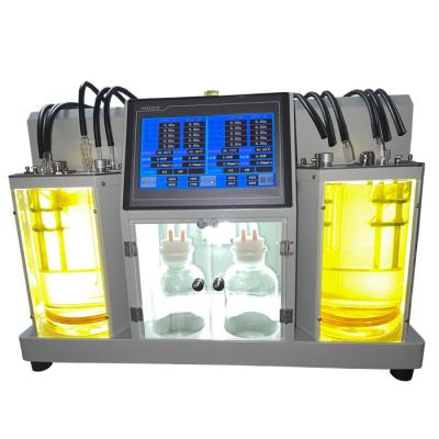 China ASTM D445 2 baños Instrumento de ensayo de viscosidad de laboratorio Tester de viscosidad cinemático automático Analista de viscosidad automático en venta