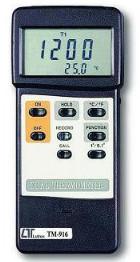 China Electronic Testing Equipment Low Power LCD Display TM916 Dual Therometer for sale