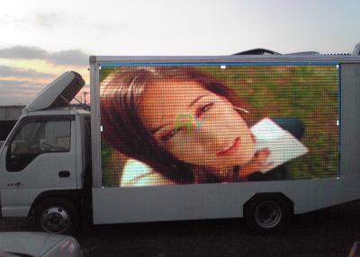 China Outdoor P10 Truck Mounted LED Screen 7500nits , Full Color LED Advertising Truck for sale