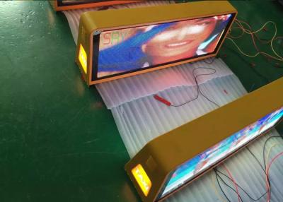 China Outdoor Advertising P5 Full Color Taxi Top Roof LED Sign Wireless 3G System for sale