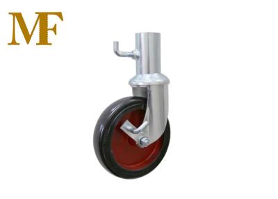 Chine Roue creuse de roulette d'échafaudage de tige avec la roulette résistante du frein 12inch pour l'échafaudage à vendre
