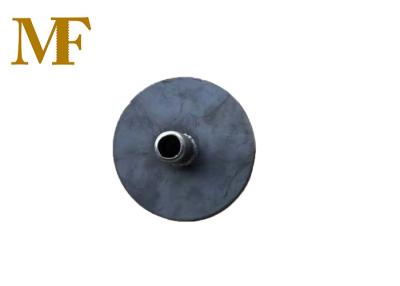 China EN74 Scaffolding Round Base Plate 150*5mm Black for sale