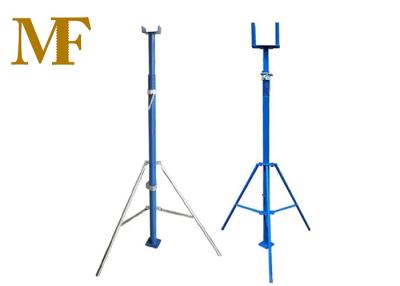 China Blue Powder Coated Shoring Prop Tripod Steel Fork Head Durable for sale