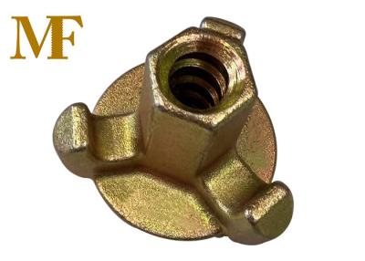 China Round Flange Base Plate Forged Dropped Small Tie Nut Three Wings Tie Nut for sale