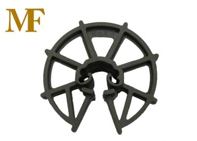 China Formwork Reinforced Plastic Rebar Clip Spacer Wheel 15-50 mm Thickness for sale