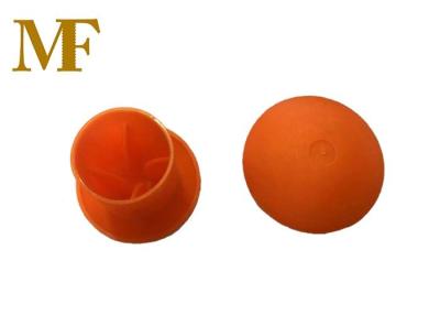 China Round Flanged Plastic Rebar Safety Caps Worker Protect For Covering Rebar for sale