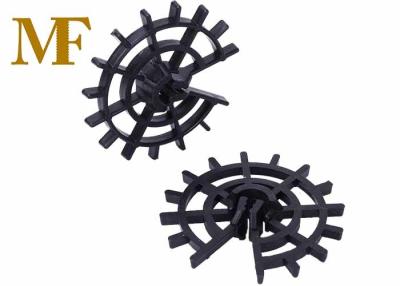 China Wheel Concrete Plastic Rebar Cage Spacers Position Reinforcement Cages ISO9001 for sale