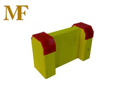 China Construction Pine Wooden H20 Yellow Painting Lumber Scaffold Beam for sale