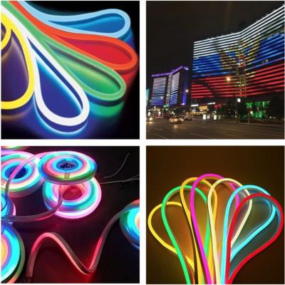 China RGB Waterproof LED Strip Light Flexible Outdoor IP66 Outdoor Standard Connectors for sale