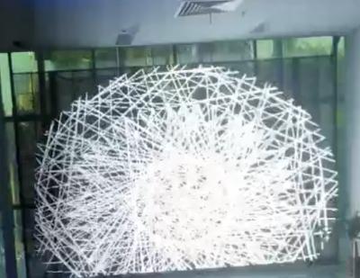 Chine Affichage LED transparent à haute performance pour les installations de vente au détail et d'art à vendre