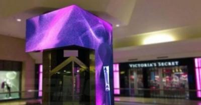 China Pared video curvada creativa LED de los E.E.U.U. de la alta definición interior del centro comercial en venta