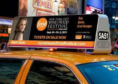 China Durable Taxi Led Display Double Sided , P5 Car Led Advertisement Display  for sale