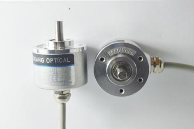 China 6mm D Type Precision Solid Shaft Encoder Thickness 28mm Quadrature Type DC12-  24V for sale