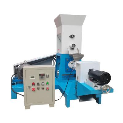 China 200-300kg/h dog food making machine catfish Tilapia floating fish feed pellet extruder with 1 year of warranty for sale