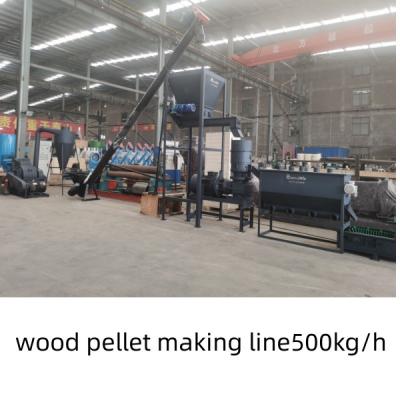 China Biomass Pelletizing Line With 2-10mm Final Pellet Biomass/Wood Pellet Production Line Pellet Manufacturing Equipment for sale