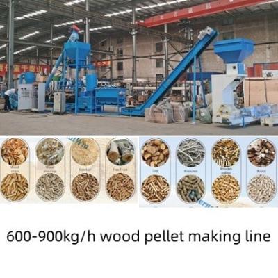 China 500 - 1000kg / H Multi-Purpose Sawdust Wood Pellets Machine Biomass / Wood Pellet Production Line for sale