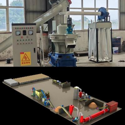 China 800kg Wood Pellet Production Line 1 Ton Biomass Heating Pellet Machine en venta