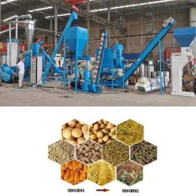 China Chicken Beef Sheep Poultry Meal Pellet Mill Pelletizer Production Line Feed Pellet Production Line for sale
