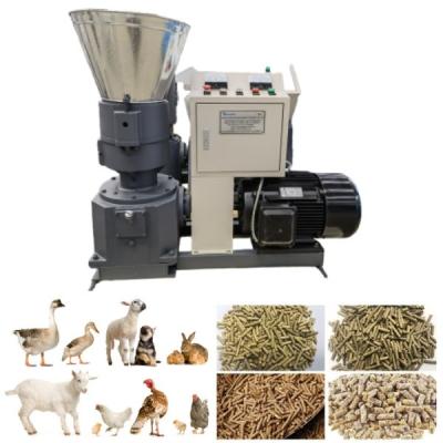 China Suitable For Poultry rice husk peanut wheat Feed Pellet Mill 50-1200kg/H Capacity for sale