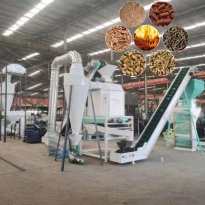 China 0.5 - 10 TPH Capacity Wood Pellet Production Line 6mm-12mm Biomass Production Line for sale