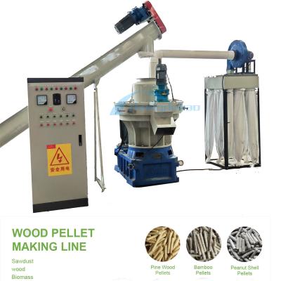China 1-10TPH Wood Pellet Production Line Eucalyptus Pine Birch Pellet Production Line en venta