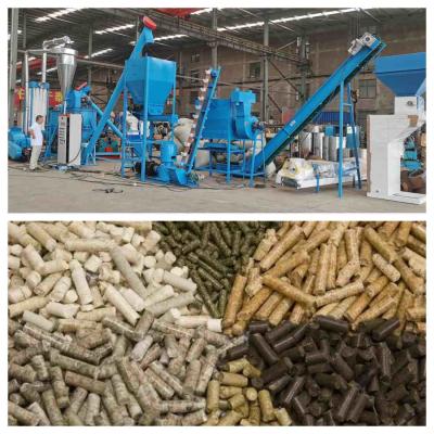 China 1000kg/H Animal Feed Pellet Production Line 1-12mm Feed Pellet Granulator for sale