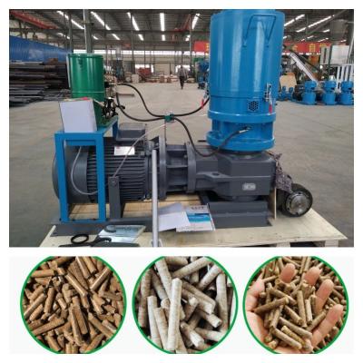 China 500KG/H Flat Die Wood Pellet Mill Biomass Wood Chip Pellet Machine High Density for sale