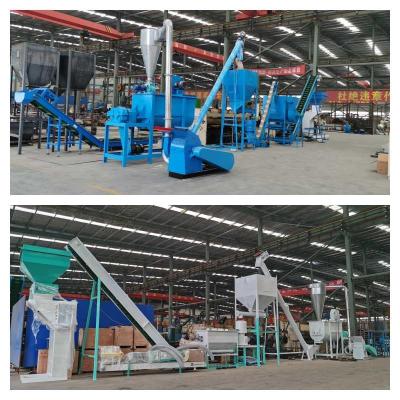 China Automatic Animal Feed Pellet Production Line 1-2t/H Chicken Feed Pellet Machine for sale