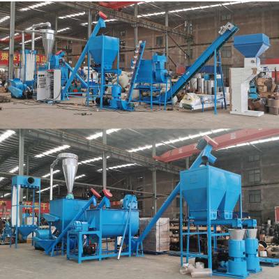 Chine High-Efficiency Feed Pellet Production Line: Clean, Crush, Mix, Granulate, Cool, Screen & Pack à vendre