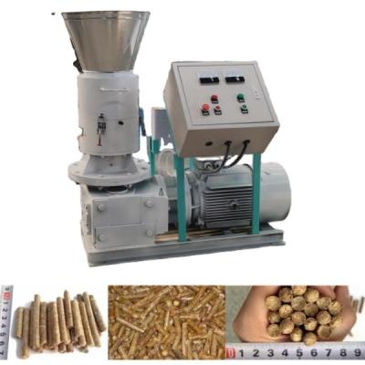 China Moving Roller Biomass Sawdust Pellet Machine Wood Pellet Mill For Pellet Making Flat Die Pellet Machine for sale