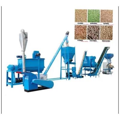 China Farm Feed Pellet Production Line 20ton/H Complete Cattle Feed Making Machine for sale
