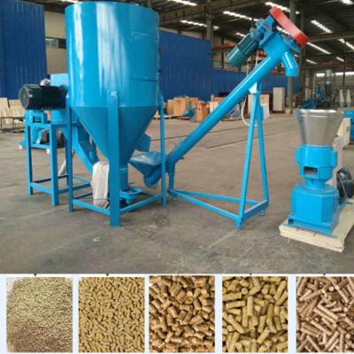 China High Efficiency Feed Pellet Production Line 195kw Poultry Making Machine en venta