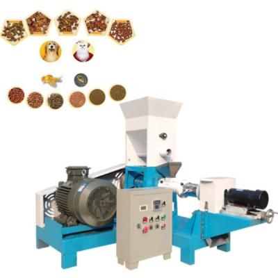 China 100-500kg/H Capacity Cat Pet Dog Food Extruder Machine Floating Fish Feed Production Line Feed Processing Machines for sale