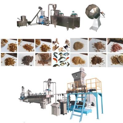 China 50-2000 Kg/H Sinking / Floating Fish Feed Extruder Line With Pellet Size 0.8-12mm for sale
