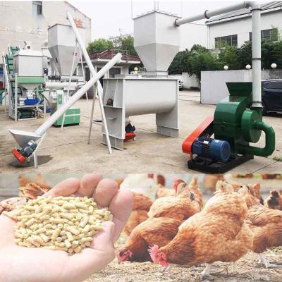 China 2000kg/H Ring Die Feed Pellet Mill Straw Poultry Feed Maker Machine for sale