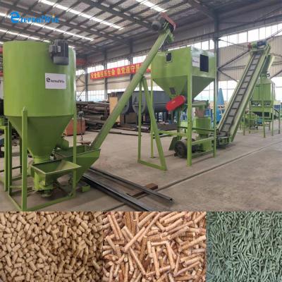 China 1-10 T/H 	Animal Feed Pellet Production Line Livestock Poultry Pellet Making Machine for sale