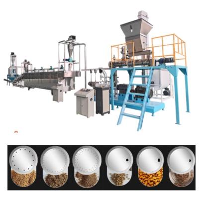 China Twin Screw Floating Feed Making Machine Puppy Fish Food Pellet Making Machine for sale