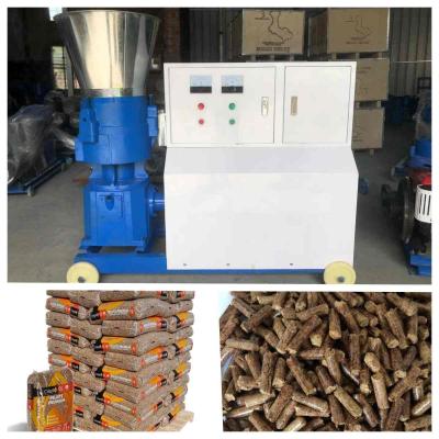 中国 300kg/H高い出版物の木製の餌の製造所3のローラーの小さい木製の餌機械 販売のため