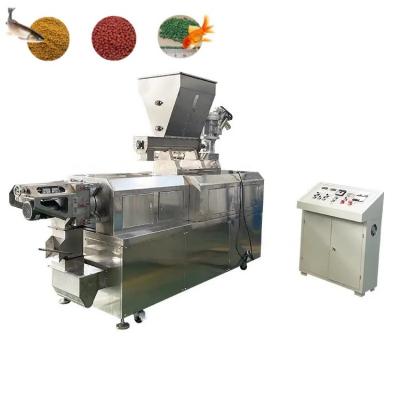 China Dry Type Fish Feed Extruder Twin Screw Fish Feed Pet Food Making Machine for sale