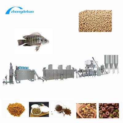 China 6-10ton Floating Fish Feed Production Line 0.75-3kw Fish Food Processing Line for sale