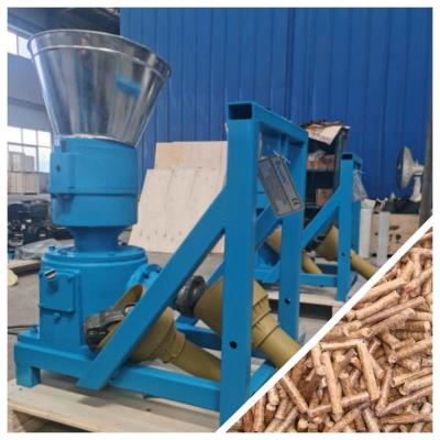 China 100-500kg/H Flat Die Pellet Mill Biomass Sawdust PTO Pelletizer Animal Feed for sale