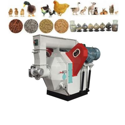 China 2-5t/H Ring Die Feed Pellet Maker Poultry Chicken Feed Maker With Conditioner Te koop
