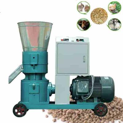 China 100-500kg/H Flat Die Pellet Machine Poultry Chicken Feed Making Machine for sale