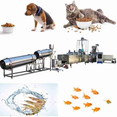 China 1000kg/H Floating Fish Feed Production Line SGS Fish Feed Pellet Extruder Te koop