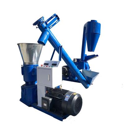 China 200-300Kg/H Sawdust Crusher Machine Rice Husk Wood Pellet Production Line en venta