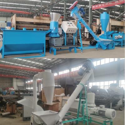 China Roller Rotate Wood Pellet Mill 300KG Biomass Sawdust Flat Die Pellet Machine for sale