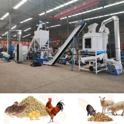 Cina 1.5-2 T/H Ring Die Poultry Feed Mill Machine SGS Chicken Feed Maker Machine in vendita