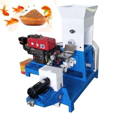 China Motor Diesel Engine Dry Type Fish Feed Extruder Dog Food Processing Machine en venta