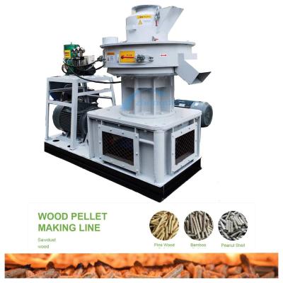 China 450 Model Wood Pellet Mill Machine 1000kg/H Vertical Ring Die Pellet Mill Biomass for sale
